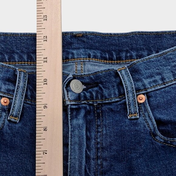 Levi's Premium Jeans Mens Blue Denim WaterLess Straight Leg 33 X 30 Classic - Picture 3 of 9